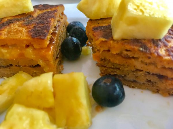 Traditional "Baumkuchen" Sweet Potato Pancake